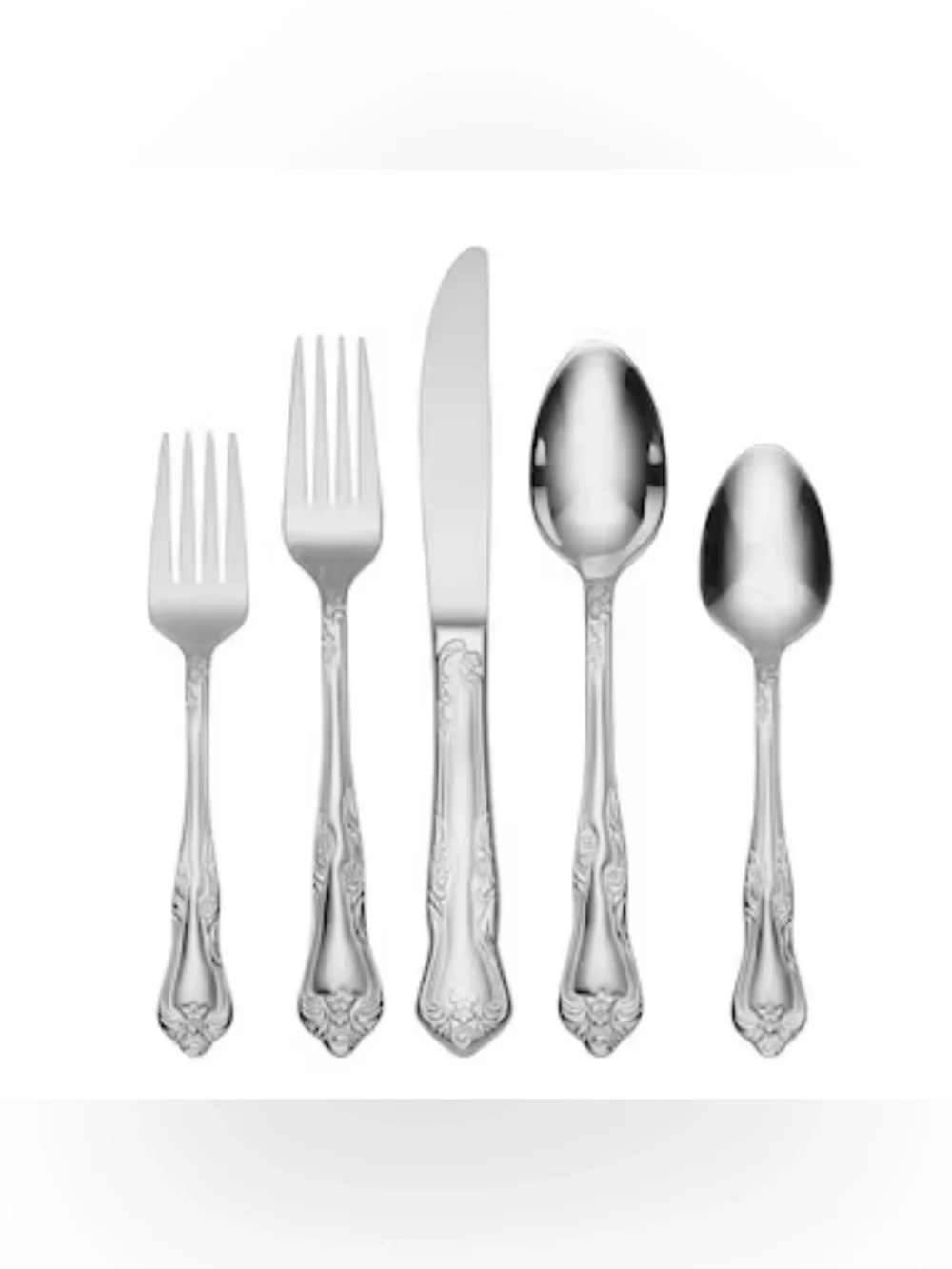 Oneida Azalea 45-Piece Mirror 18/0 Stainless Steel Flatware Set (Service for 8)